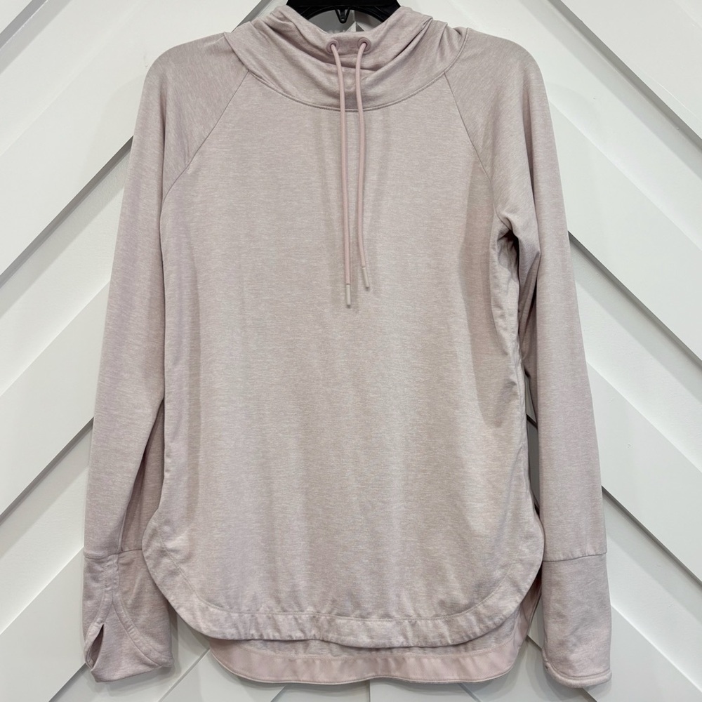 Athleta Uptempo Hooded Sweatshirt In Light Pink Size Small